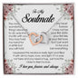 To My Soulmate, Interlocking Heart Necklace