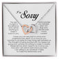 I'm Sorry Gift, Interlocking Heart Necklace