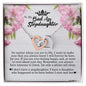 To My Badass Stepdaughter, Interlocking Heart Necklace