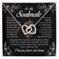 To My Soulmate, Interlocking Heart Necklace