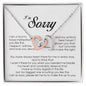 I'm Sorry Gift, Interlocking Heart Necklace