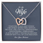 To My Wife, Interlocking Heart Necklace