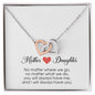 Mother & Daughter Gift, Interlocking Heart Necklace