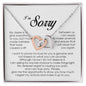 I'm Sorry Gift, Interlocking Heart Necklace