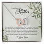 To My Beautiful Mother, Interlocking Heart Necklace