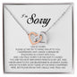 I'm Sorry Gift, Interlocking Heart Necklace