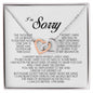I'm Sorry Gift, Interlocking Heart Necklace