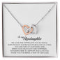 To My Stepdaughter Gift, Interlocking Heart Necklace