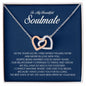 To My Soulmate, Interlocking Heart Necklace