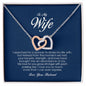 To My Wife, Interlocking Heart Necklace