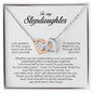 To My Stepdaughter Gift, Interlocking Heart Necklace