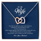 To My Wife, Interlocking Heart Necklace