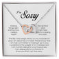 I'm Sorry Gift, Interlocking Heart Necklace