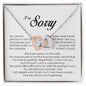 I'm Sorry Gift, Interlocking Heart Necklace
