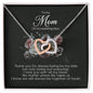 To My Mom on My Wedding Day, Interlocking Heart Necklace