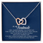 To My Soulmate, Interlocking Heart Necklace