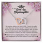To My Badass Stepdaughter, Interlocking Heart Necklace