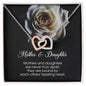 Mother & Daughter Gift, Interlocking Heart Necklace