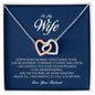 To My Wife, Interlocking Heart Necklace