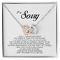I'm Sorry Gift, Interlocking Heart Necklace