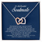 To My Soulmate, Interlocking Heart Necklace