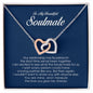 To My Soulmate, Interlocking Heart Necklace