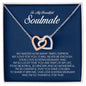 To My Soulmate, Interlocking Heart Necklace