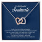 To My Soulmate, Interlocking Heart Necklace