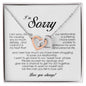 I'm Sorry Gift, Interlocking Heart Necklace