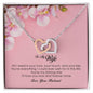To My Wife , Interlocking Heart Necklace