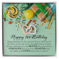 Happy 16th Birthday, Interlocking Heart Necklace