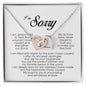 I'm Sorry Gift, Interlocking Heart Necklace