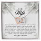 To My Wife , Interlocking Heart Necklace