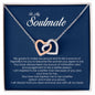 To My Soulmate, Interlocking Heart Necklace