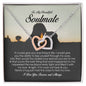 To My Beautiful Soulmate, Interlocking Heart Necklace