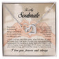 To My Soulmate, Interlocking Heart Necklace