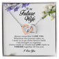 To My Future Wife, Interlocking Heart Necklace