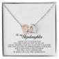 To My Stepdaughter Gift, Interlocking Heart Necklace