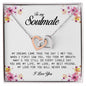 To My Soulmate, Interlocking Heart Necklace