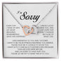 I'm Sorry Gift, Interlocking Heart Necklace