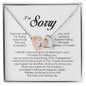 I'm Sorry Gift, Interlocking Heart Necklace