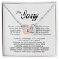 I'm Sorry Gift, Interlocking Heart Necklace