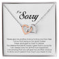 I'm Sorry Gift, Interlocking Heart Necklace