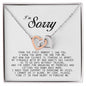 I'm Sorry Gift, Interlocking Heart Necklace