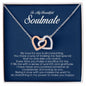 To My Soulmate, Interlocking Heart Necklace