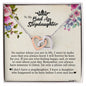 To My Badass Stepdaughter, Interlocking Heart Necklace