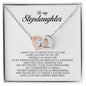 To My Stepdaughter Gift, Interlocking Heart Necklace