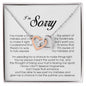I'm Sorry Gift, Interlocking Heart Necklace