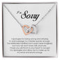 I'm Sorry Gift, Interlocking Heart Necklace