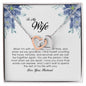 To My Wife , Interlocking Heart Necklace
